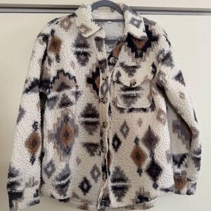 Stitch And Pine Sherpa Aztec Jacket